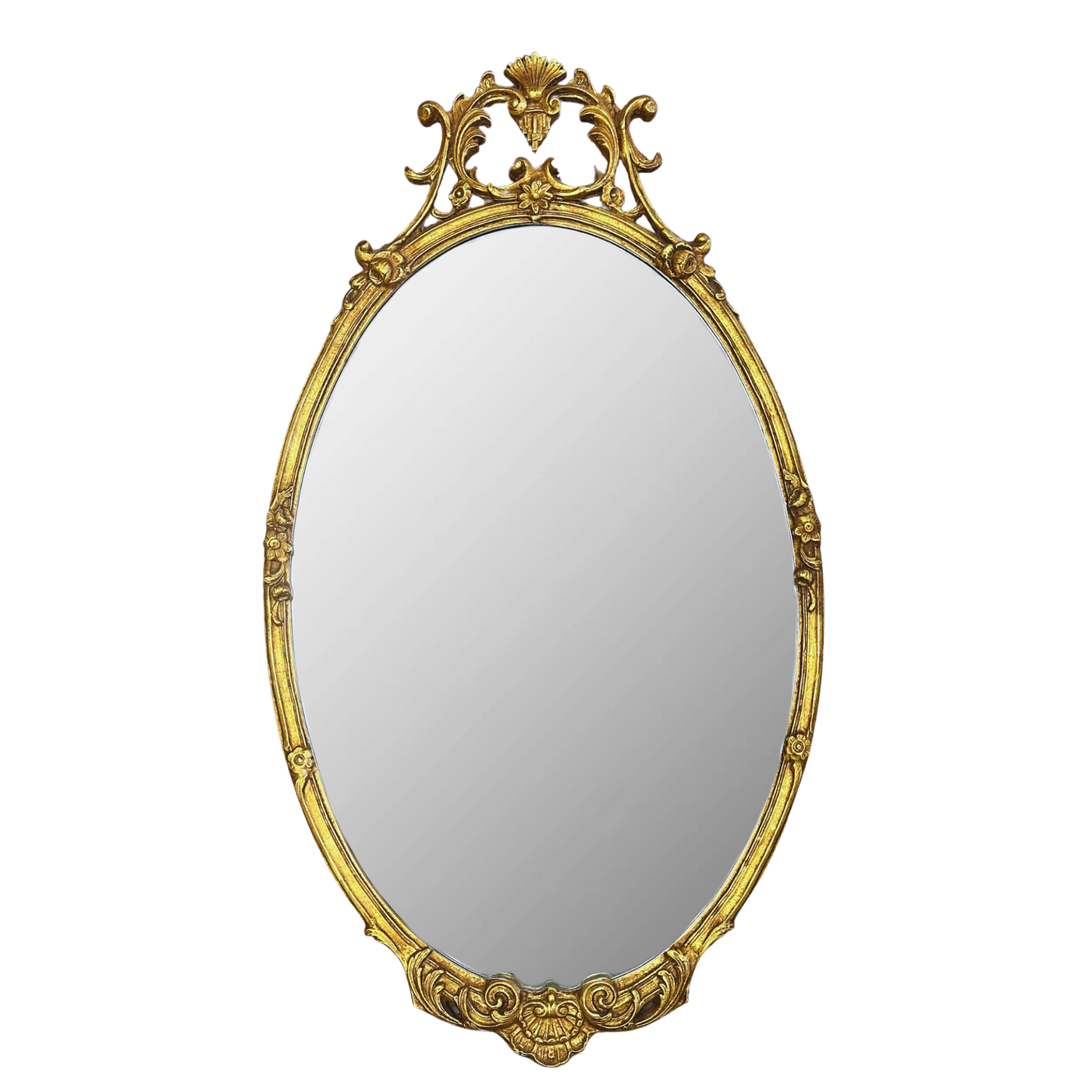 Vintage Friedman Brothers Gilded Oval Mirror