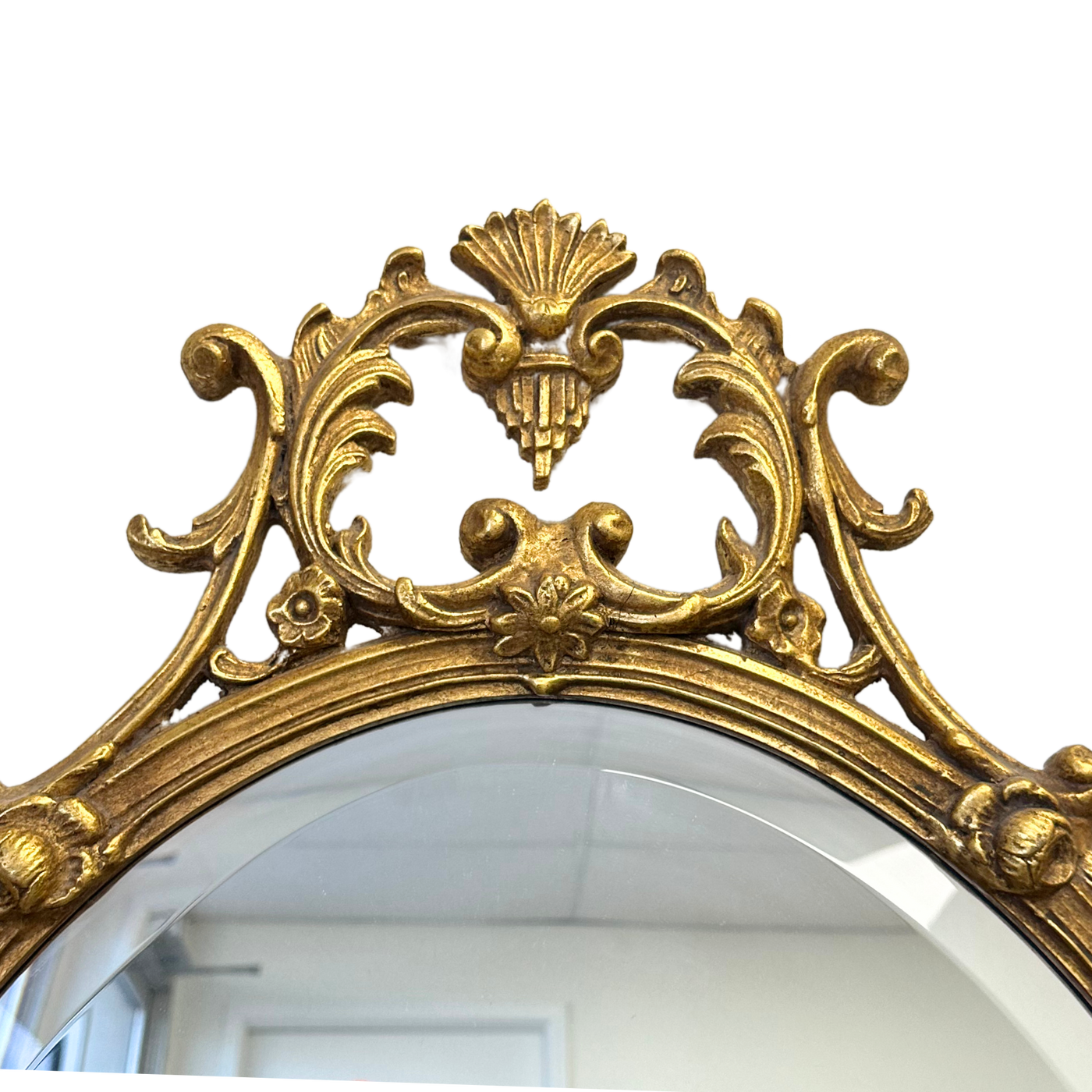 Vintage Friedman Brothers Gilded Oval Mirror