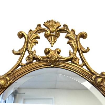 Vintage Friedman Brothers Gilded Oval Mirror