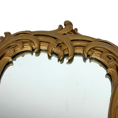 Petite Vintage Hollywood Regency Mirror