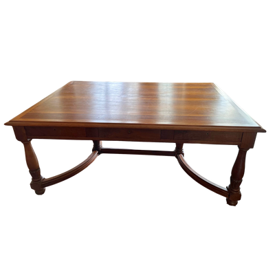 Large Antique French Writing Table / Partners Desk