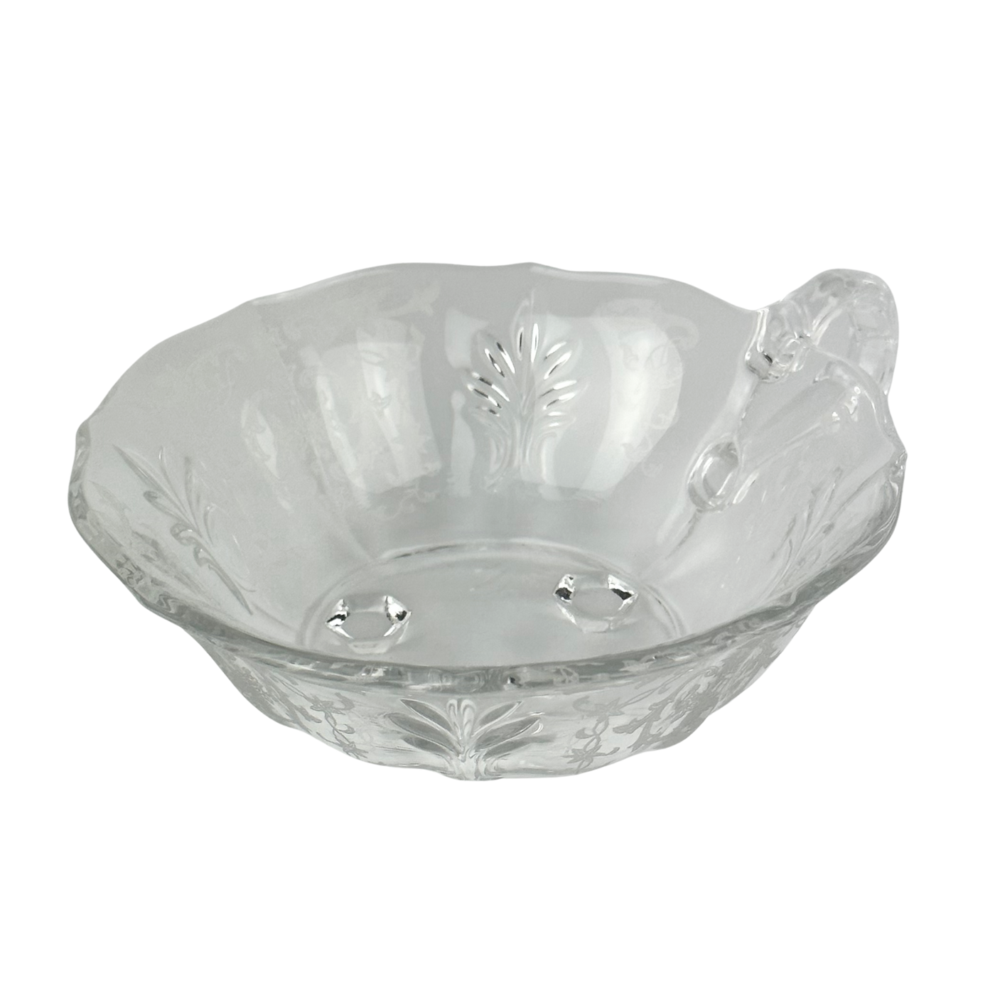 Fostoria 'Navarre' Crystal Handled Dish