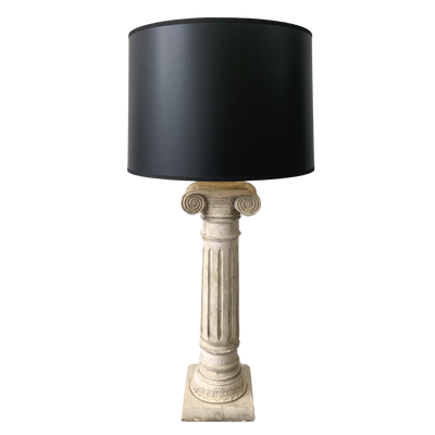 Vintage Plaster Column Lamp, Rewired