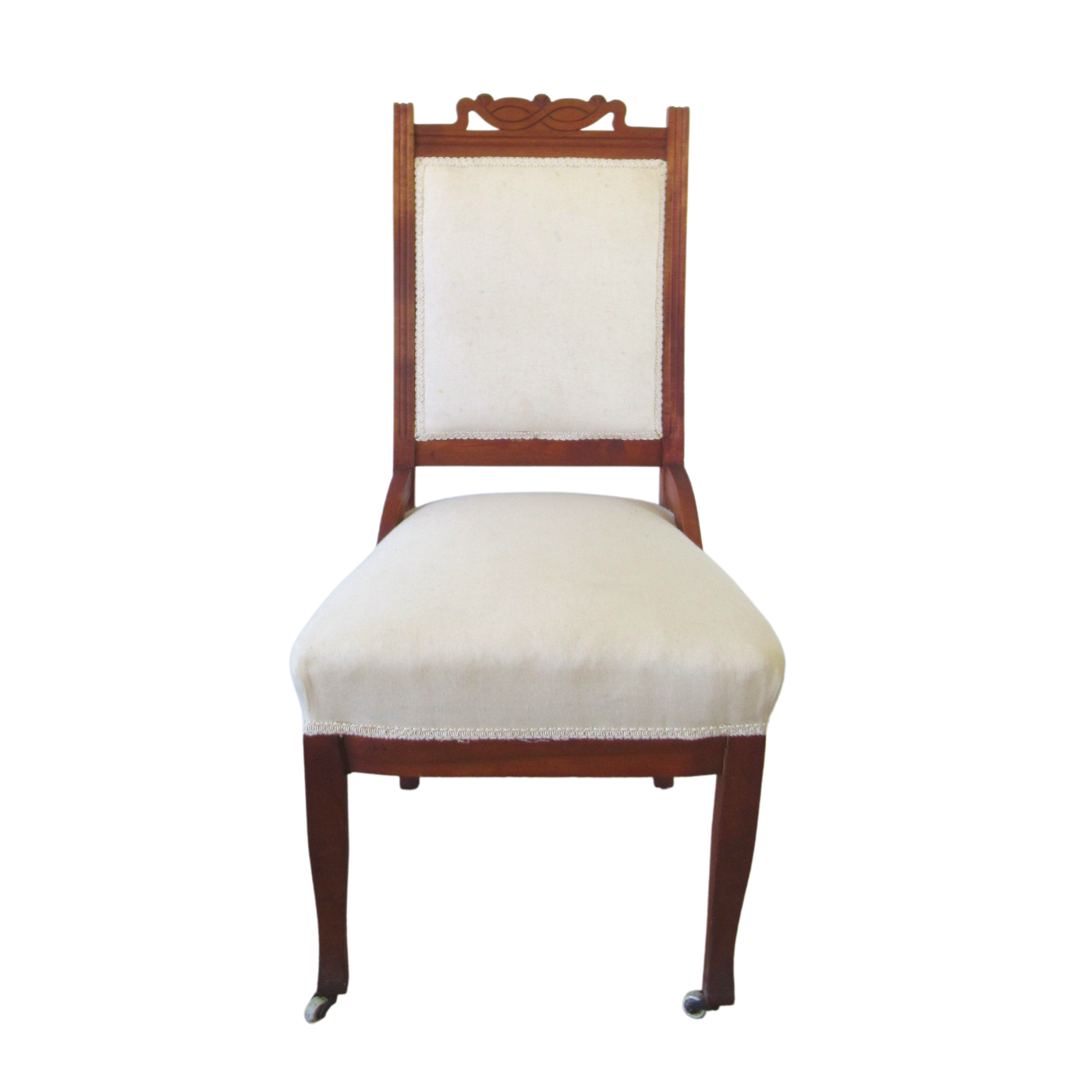 Pair of Carved Wooden Antique Side Chairs