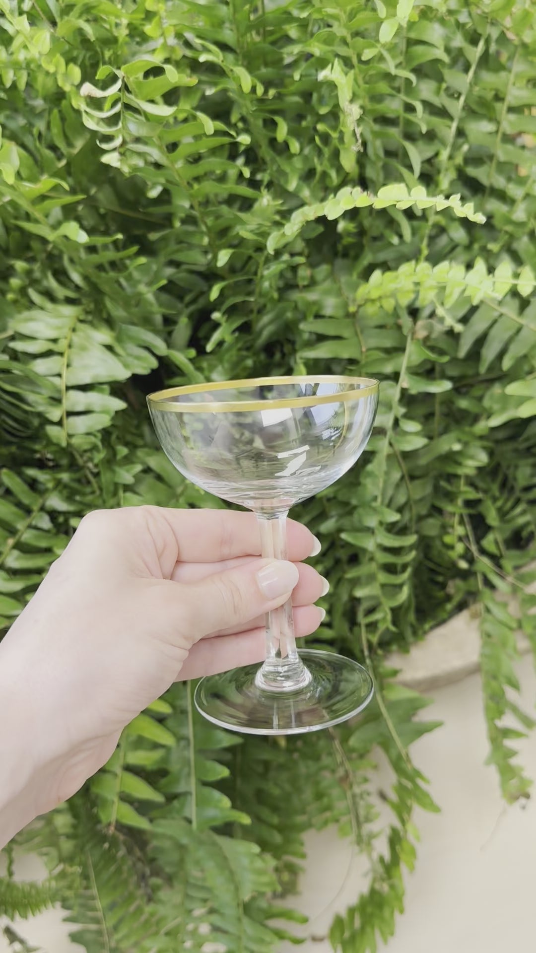 Kusak Crystal 'Gold Classic', Martini - Set of 2