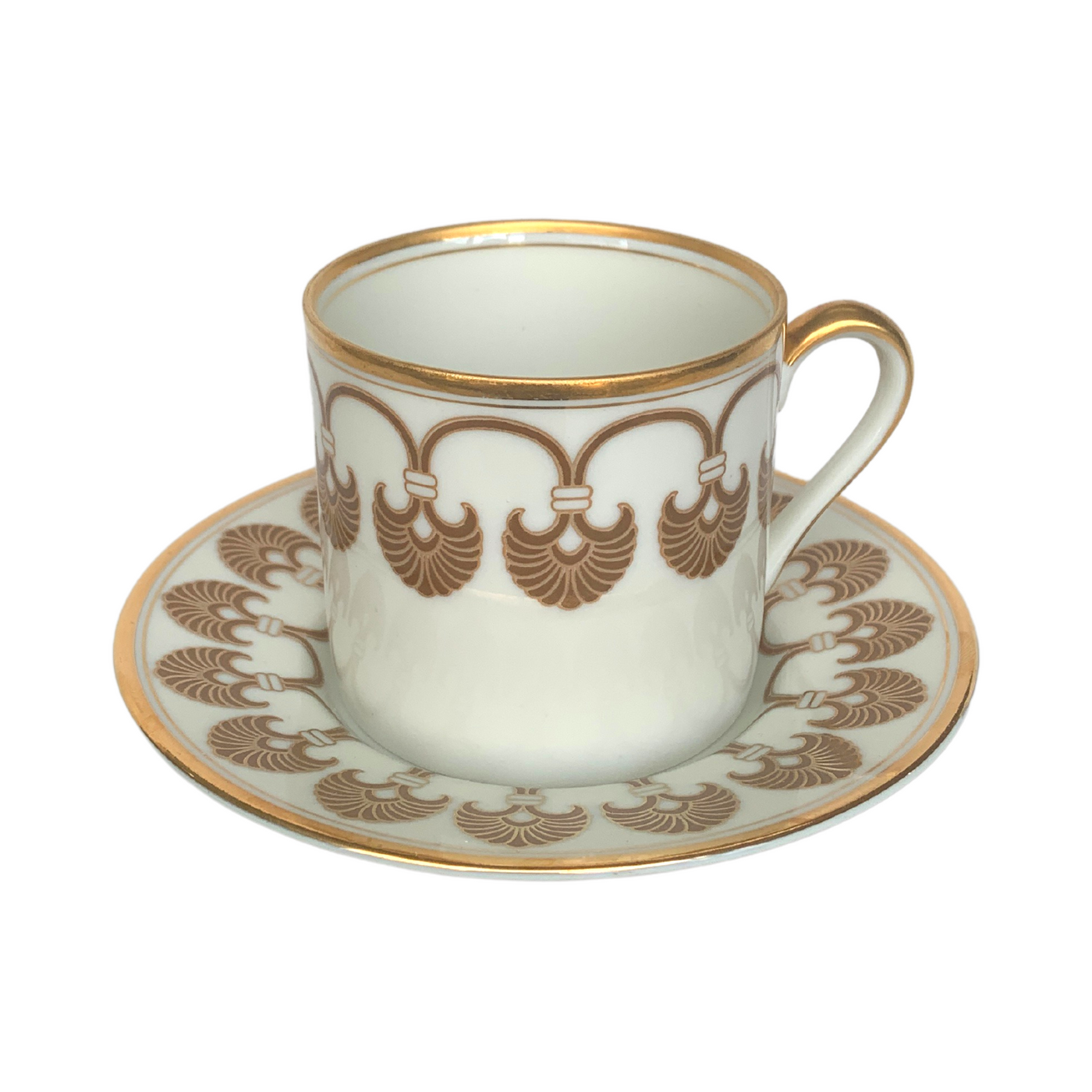 Vintage Fitz & Floyd "Alexandria" Cups & Saucers, Set of 11